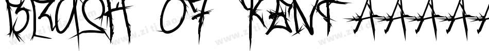 Brush Of Kent字体转换